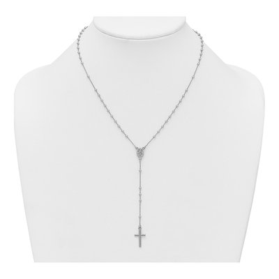 Sterling Silver Rosary Necklace – view 4