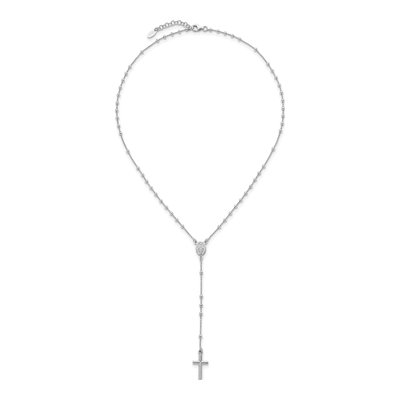 Sterling Silver Rosary Necklace – view 5
