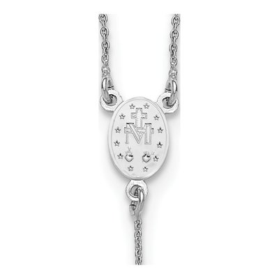 Sterling Silver Rosary Necklace – view 6