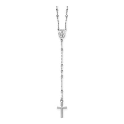 Sterling Silver Rosary Necklace