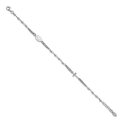 Sterling Silver Rosary Bracelet – view 3