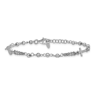 Sterling Silver Rosary Bracelet – view 4