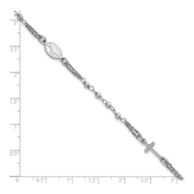 Sterling Silver Rosary Bracelet – view 6