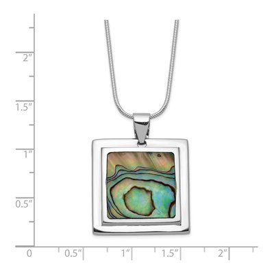 Sterling Silver Abalone Pendant Necklace – view 4