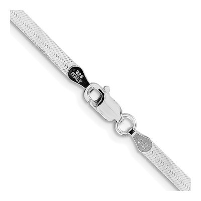 Sterling Silver 3mm Herringbone Chain – view 3