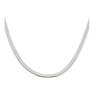 Sterling Silver 3.5mm Herringbone Chain – view 2