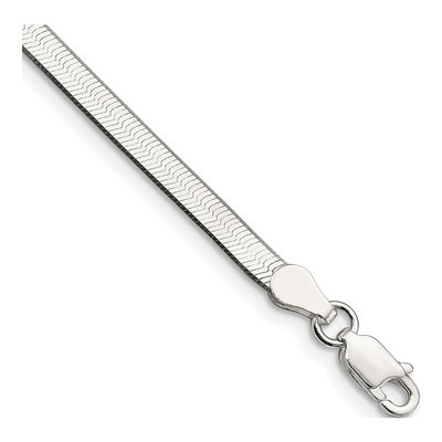 Sterling Silver 3.5mm Magic Herringbone Chain Bracelet
