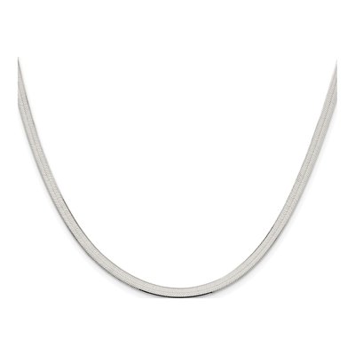 Sterling Silver 3.5mm Herringbone Chain – view 2