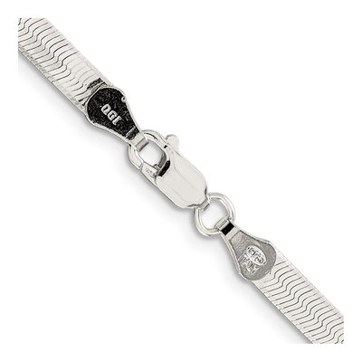Sterling Silver 4.5mm Herringbone Chain – view 3
