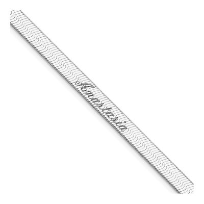 Sterling Silver 4.5mm Herringbone Chain Bracelet – view 6