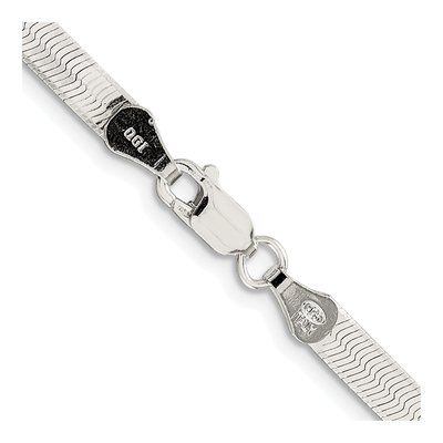 Sterling Silver 4.5mm Herringbone Chain – view 3