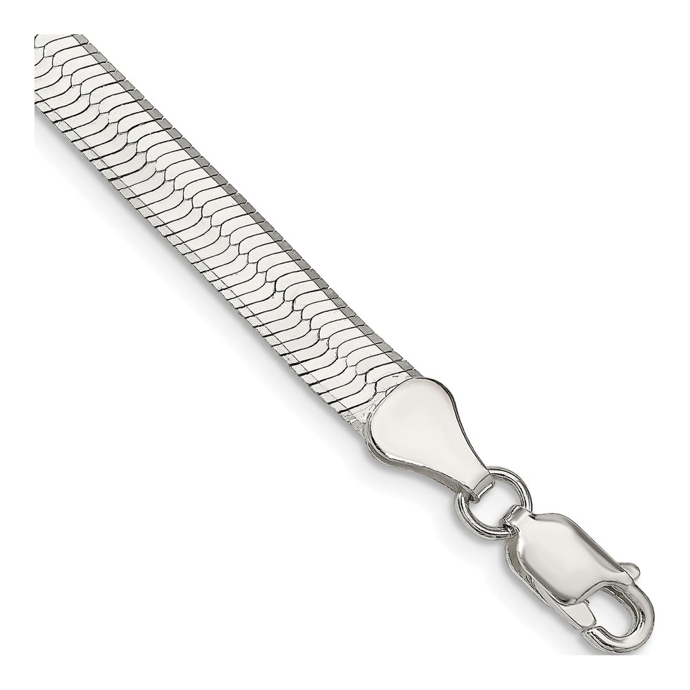 Sterling Silver 5.25mm Magic Herringbone Chain Bracelet