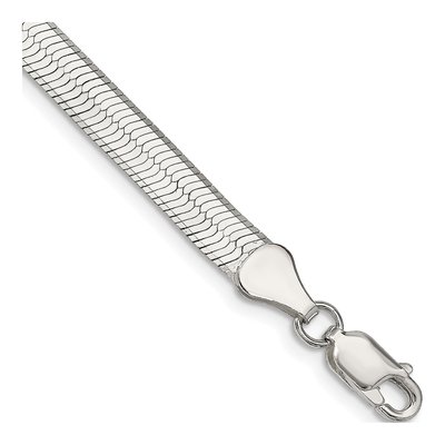 Sterling Silver 5.25mm Magic Herringbone Chain Bracelet