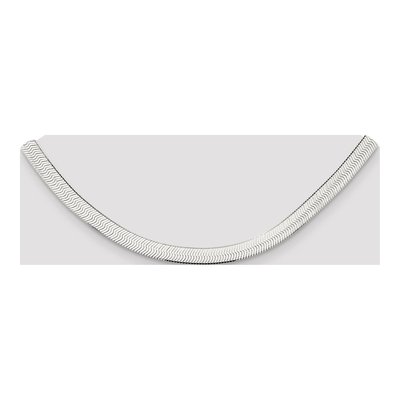 Sterling Silver 7.3mm Herringbone Chain – view 4