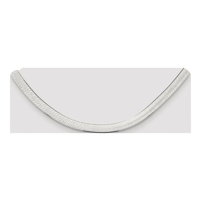 Sterling Silver 7.3mm Herringbone Chain – view 4