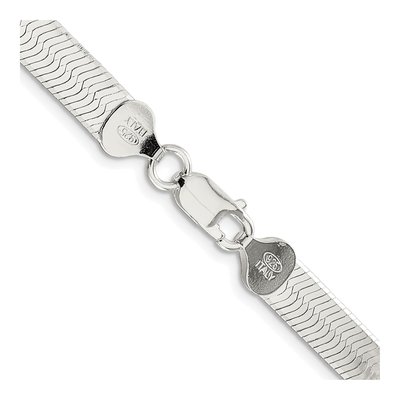 Sterling Silver 7.3mm Herringbone Chain – view 3