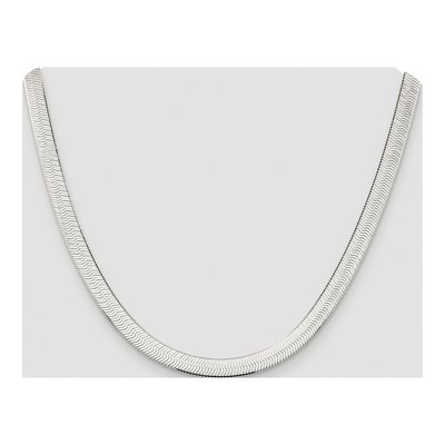 Sterling Silver 7.3mm Herringbone Chain – view 4