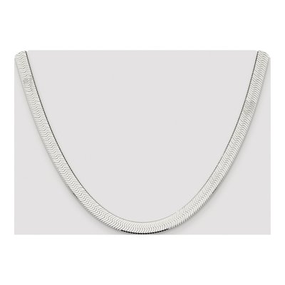 Sterling Silver 8mm Herringbone Chain – view 4