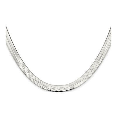 Sterling Silver 8mm Herringbone Chain – view 2
