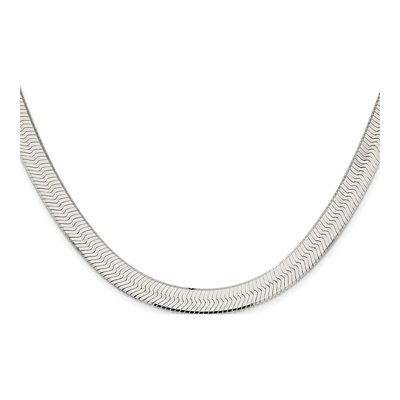 Sterling Silver 8.75mm Herringbone Chain – view 2