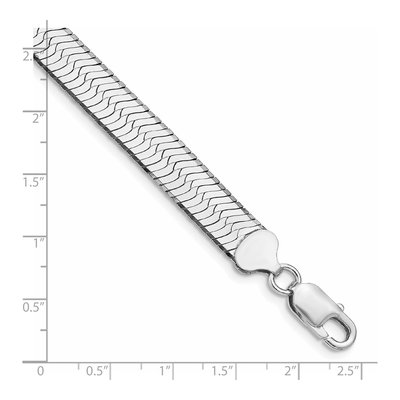 Sterling Silver 8.75mm Magic Herringbone Chain Bracelet – view 3