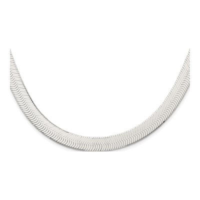 Sterling Silver 10.5mm Herringbone Chain – view 2