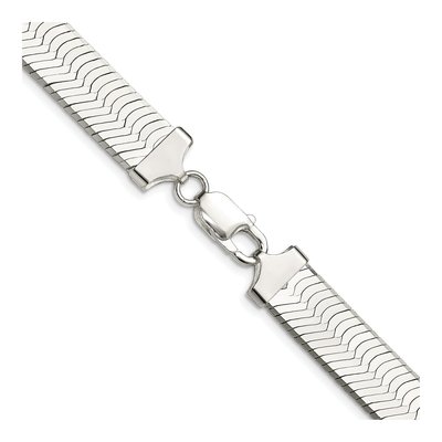 Sterling Silver 10.5mm Herringbone Chain – view 3
