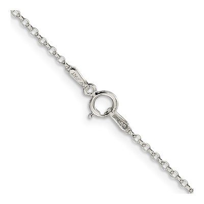 Sterling Silver 1.5mm Diamond-Cut Rolo Chain – view 3