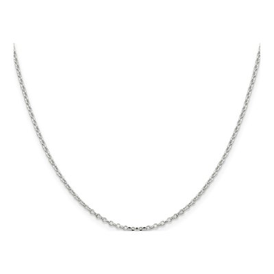 Sterling Silver 1.75mm Diamond-Cut Rolo Chain – view 2