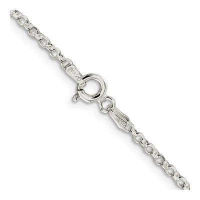 Sterling Silver 2.2mm Diamond-Cut Rolo Chain – view 3