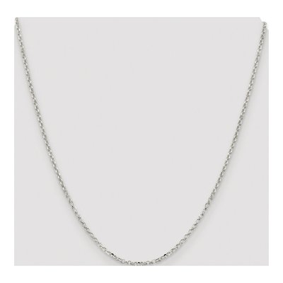 Sterling Silver 2.2mm Diamond-Cut Rolo Chain – view 4
