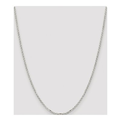 Sterling Silver 2.2mm Diamond-Cut Rolo Chain – view 4