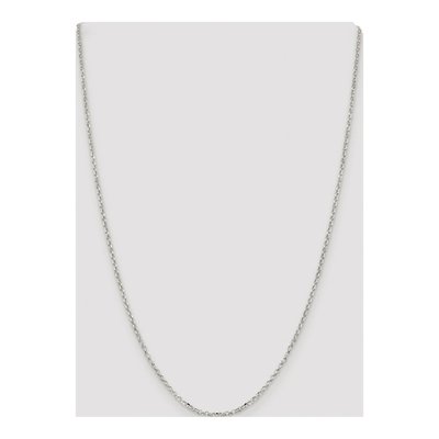 Sterling Silver 2.2mm Diamond-Cut Rolo Chain – view 4