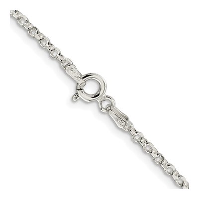 Sterling Silver 2.2mm Diamond-Cut Rolo Chain – view 3
