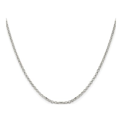 Sterling Silver 2.2mm Diamond-Cut Rolo Chain – view 2