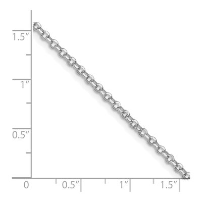 Sterling Silver 2.2mm Diamond-Cut Rolo Chain – view 3