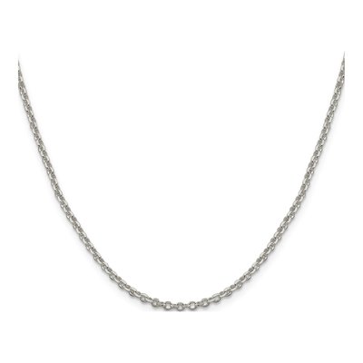 Sterling Silver 2.6mm Diamond-Cut Rolo Chain – view 2