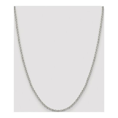 Sterling Silver 2.6mm Diamond-Cut Rolo Chain – view 4