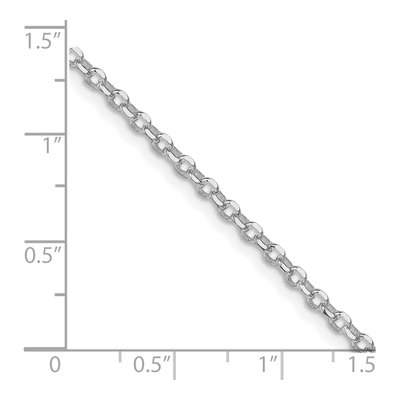 Sterling Silver 2.6mm Diamond-Cut Rolo Chain – view 3