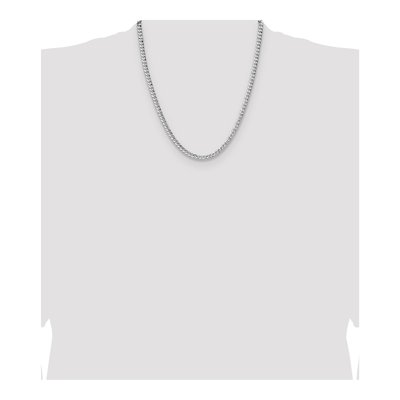 Sterling Silver 4.75mm Hammered Curb Chain – view 4