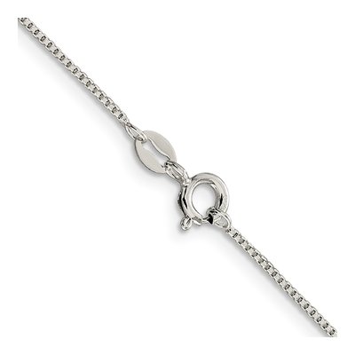 Sterling Silver 1mm Round Box Chain – view 3
