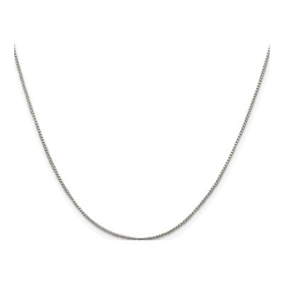Sterling Silver 1mm Round Box Chain – view 2