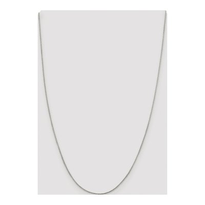 Sterling Silver 1mm Round Box Chain – view 4