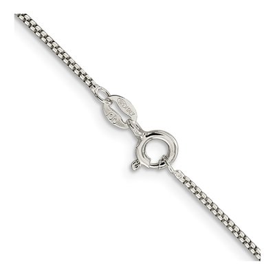 Sterling Silver 1.25mm Round Box Chain – view 3