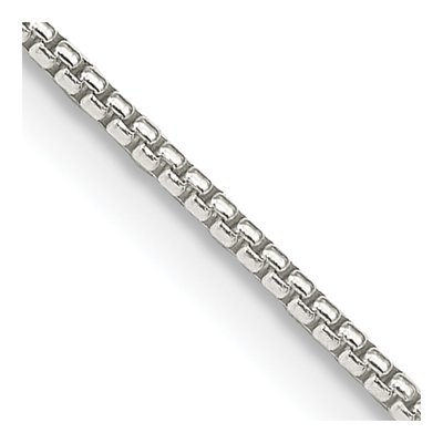 Sterling Silver 1.25mm Round Box Chain