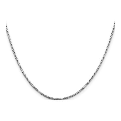 Sterling Silver 1.5mm Round Box Chain – view 2