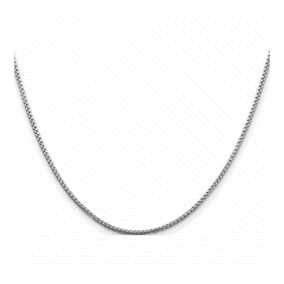 Sterling Silver 1.5mm Round Box Chain – view 3