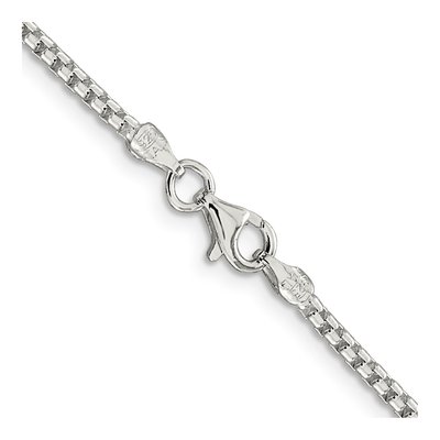 Sterling Silver 2mm Round Box Chain – view 3
