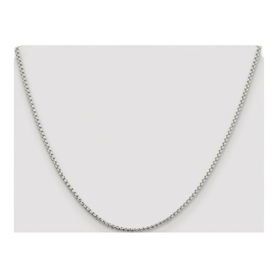 Sterling Silver 2mm Round Box Chain – view 4