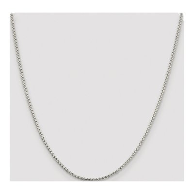 Sterling Silver 2mm Round Box Chain – view 4